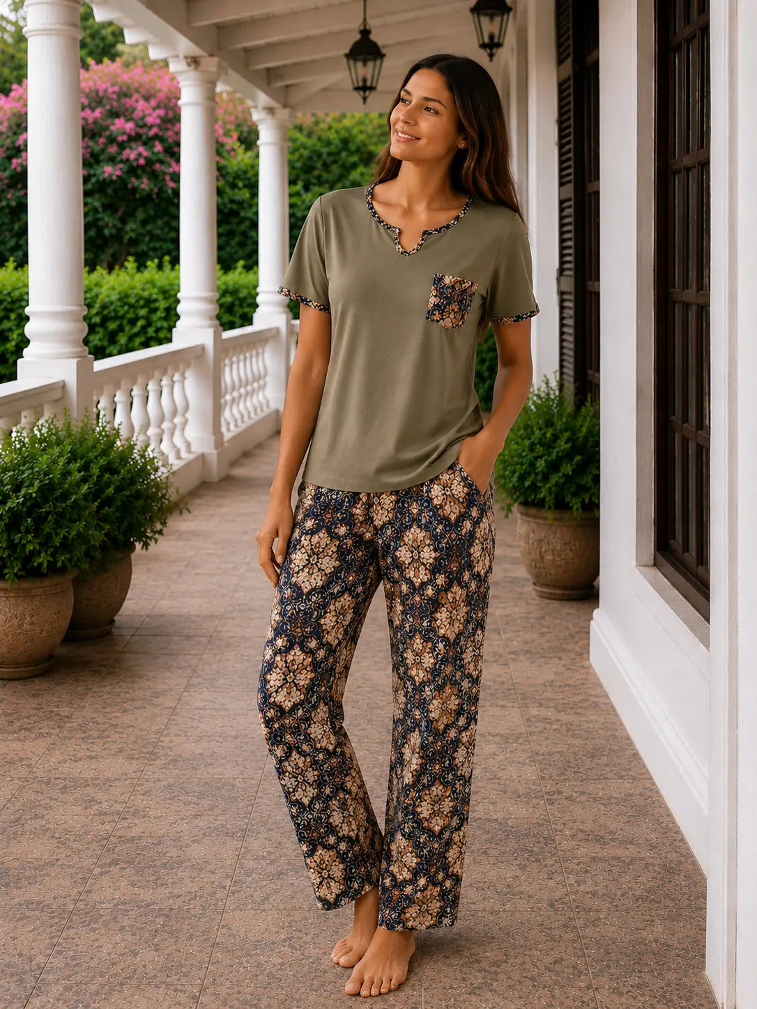 Pyjama femme - ensemble nuit orientale LB Pyjama