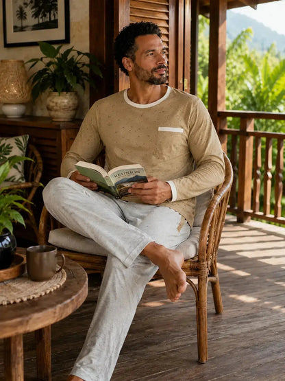 Pyjama homme - ensemble Brise tropicale LB Pyjama