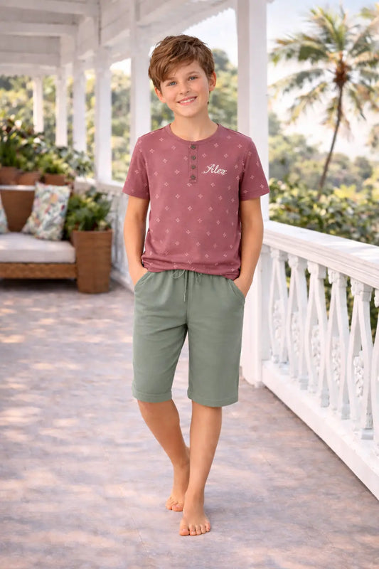 Pyjama garçon - ensemble brise tropicale