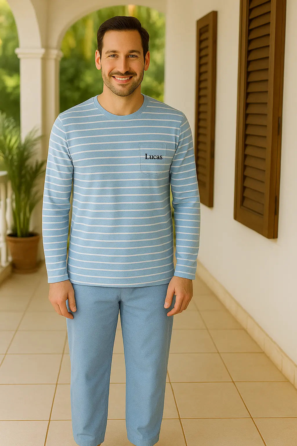 Pyjama homme ensemble douce harmonie LB Pyjama