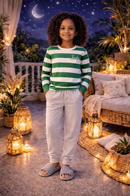 Pyjama fille ensemble jardin anglais LB Pyjama