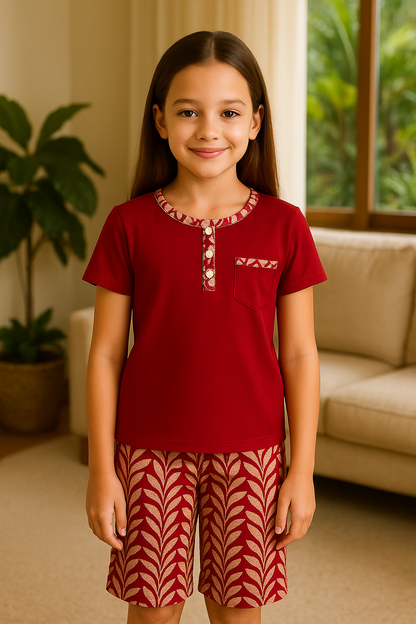 Pyjama fille ensemble passion d'automne