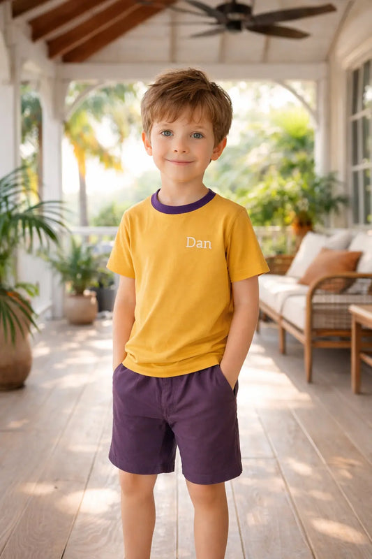 Pyjama garçon ensemble Lumière et Lavande LB Pyjama