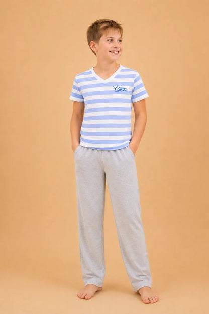 Pyjama garçon - ensemble horizon bleu ciel