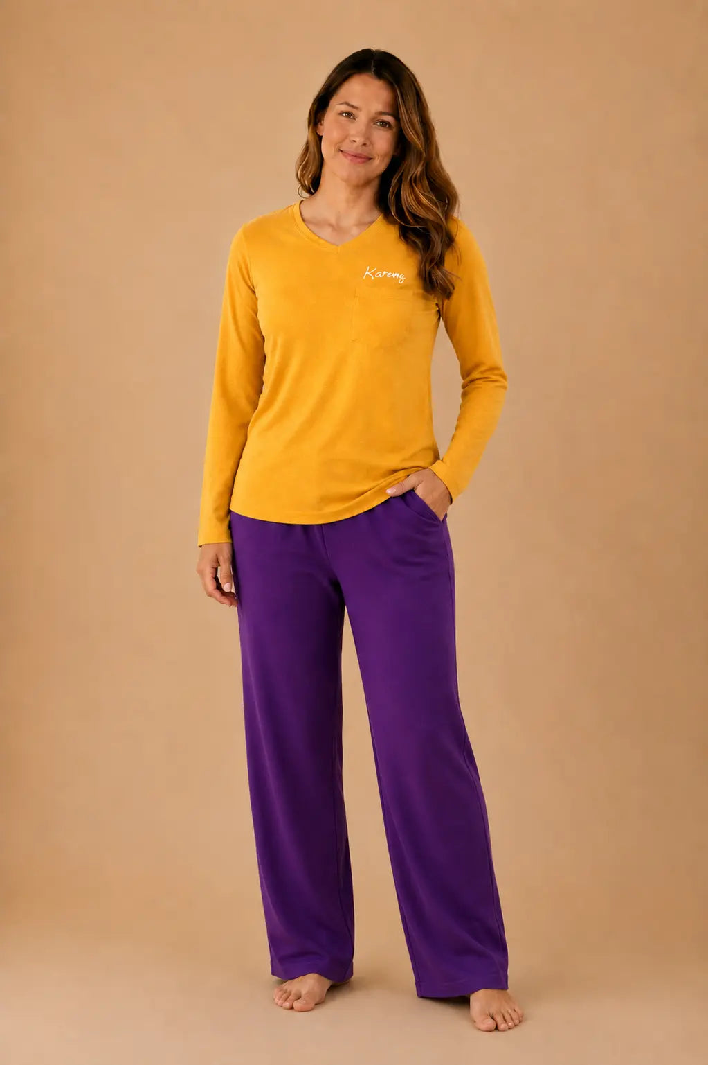Pyjama femme - ensemble lumière et lavande