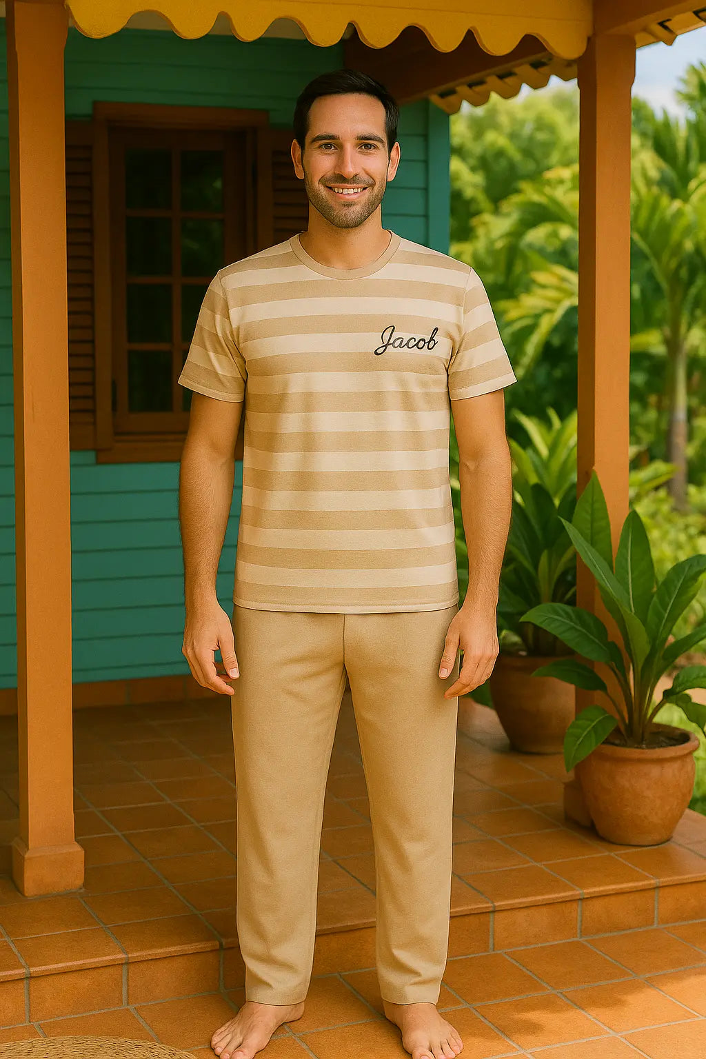 Pyjama homme ensemble dune élégance LB Pyjama