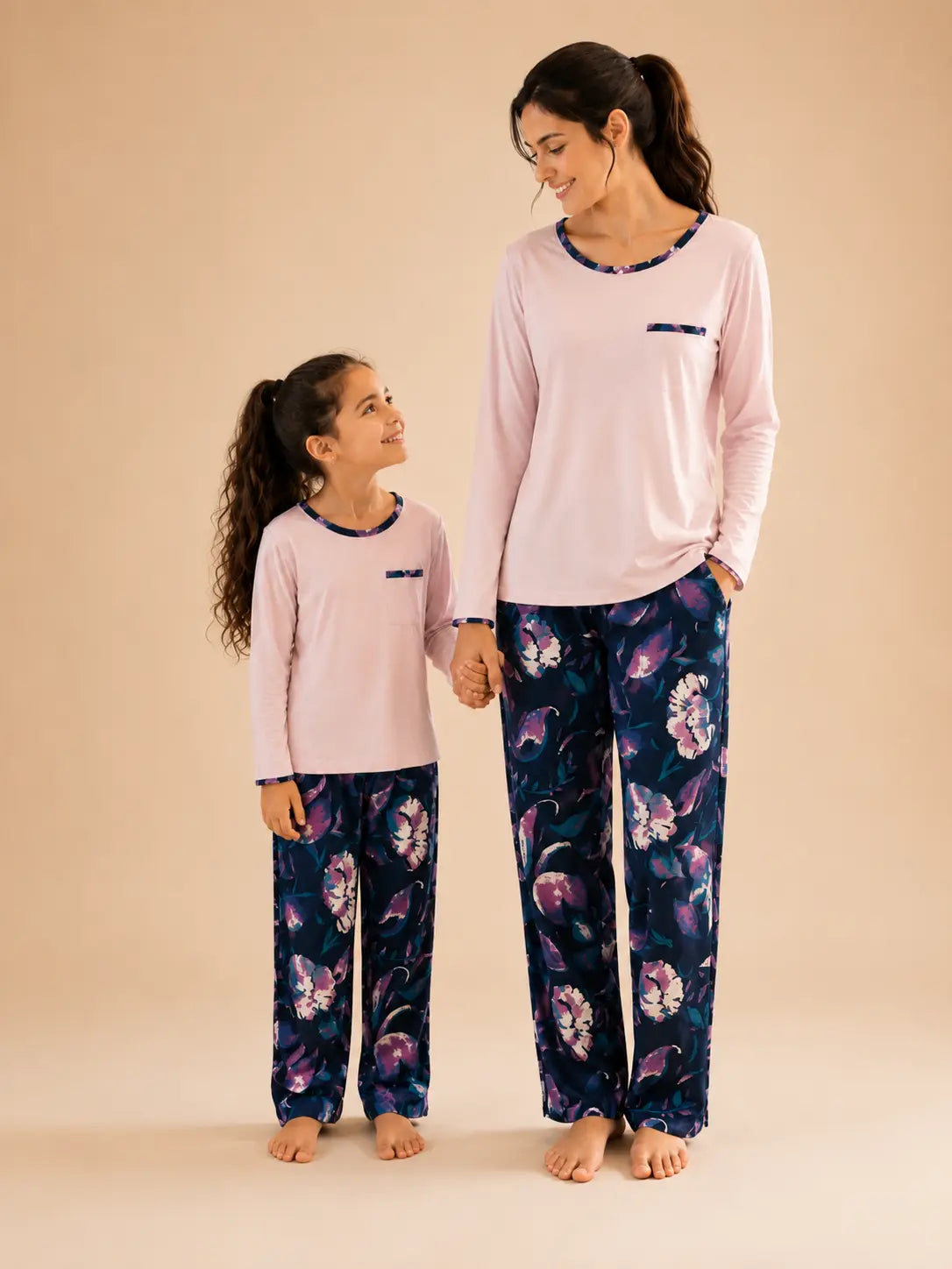 Pyjama Mère et fille - ensemble parfum floral