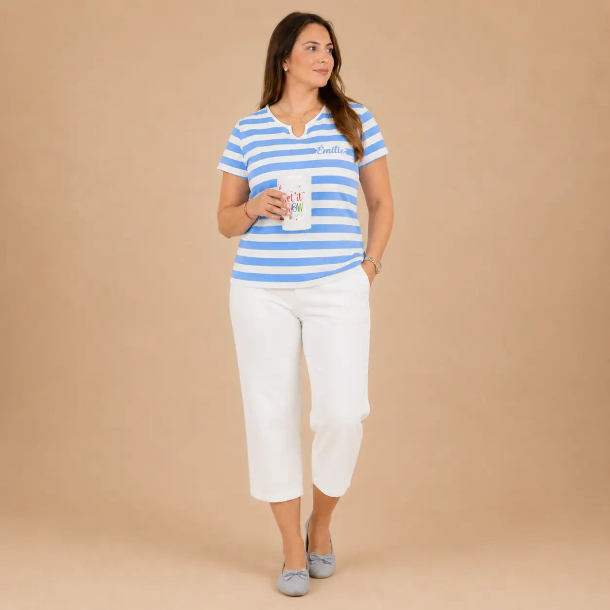 Pyjama femme - ensemble Horizon Bleu ciel