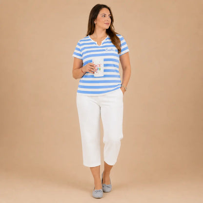 Pyjama femme - ensemble Horizon Bleu ciel