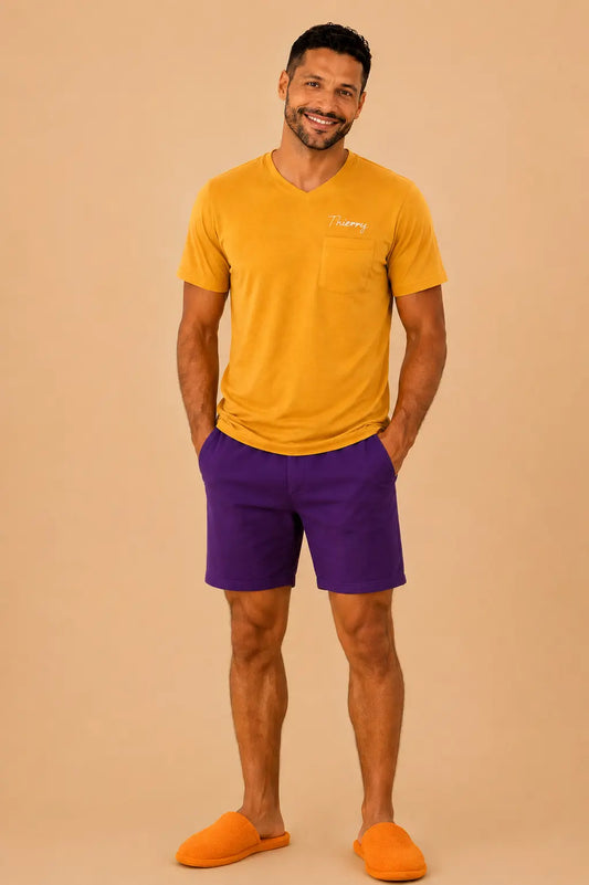 Pyjama homme - ensemble lumière et lavande