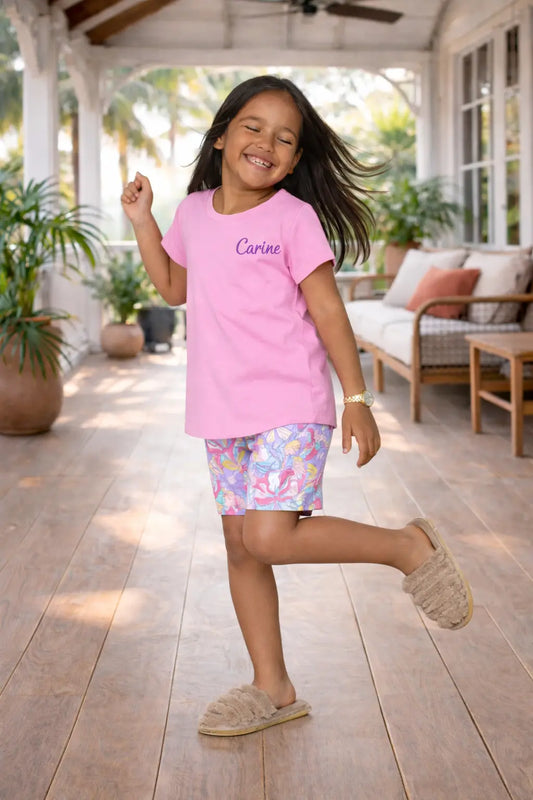 Pyjama fille ensemble fleuri du matin LB Pyjama