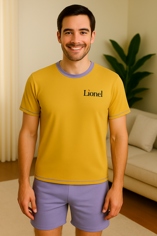 Pyjama homme ensemble lumière et lavande