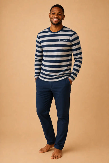 Pyjama homme - ensemble Marin et sourire