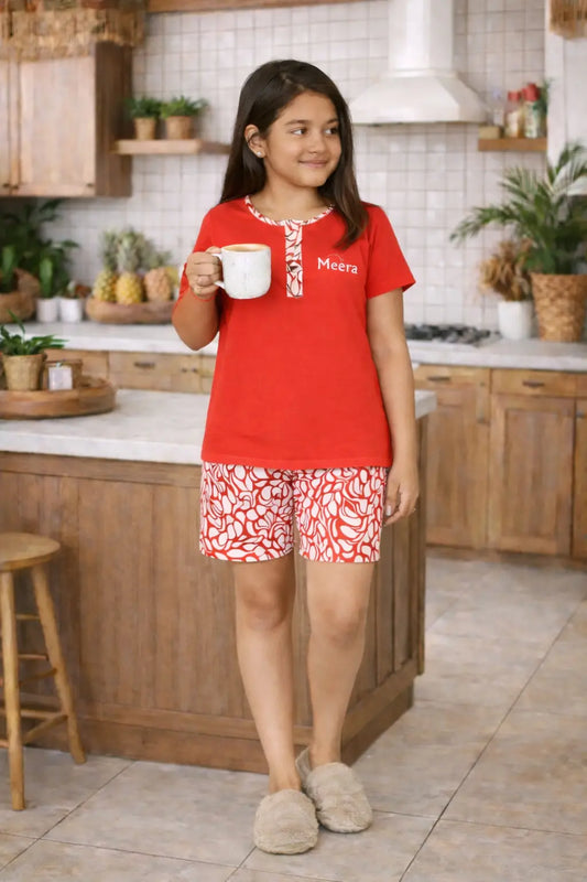 Pyjama fille- ensemble passion d'automne LB Pyjama