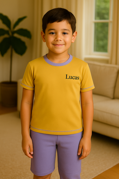 Pyjama garçon ensemble Lumière et Lavande