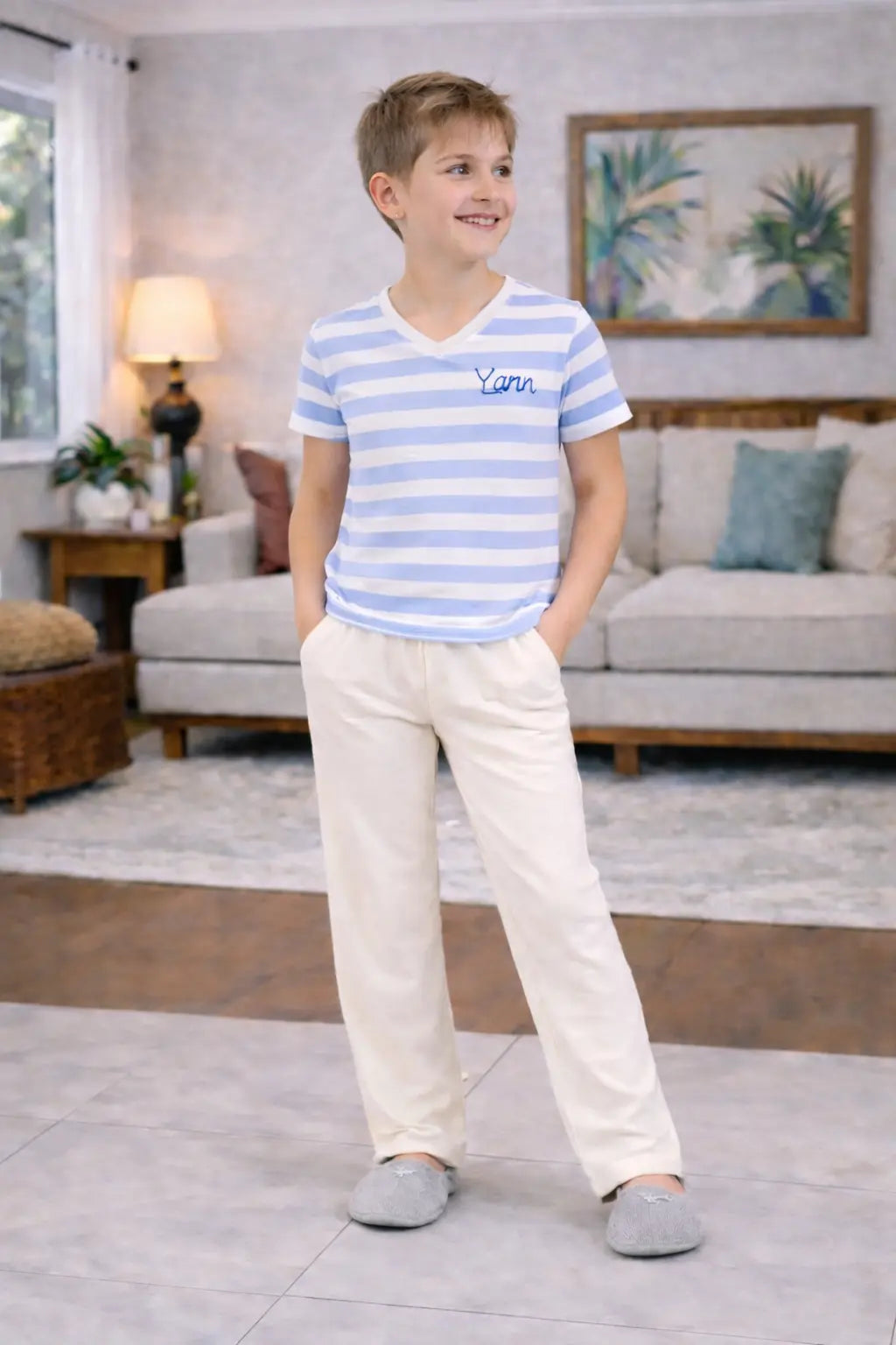 Pyjama garçon ensemble  horizon bleu LB Pyjama