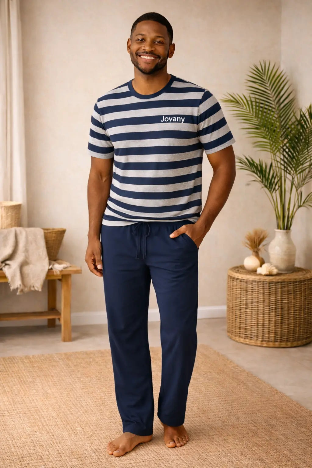 Pyjama homme ensemble Marin et sourire LB Pyjama