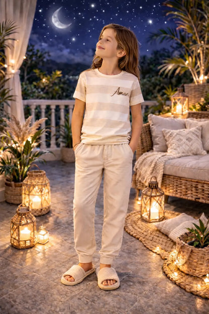 Pyjama fille - ensemble dune élégance LB Pyjama