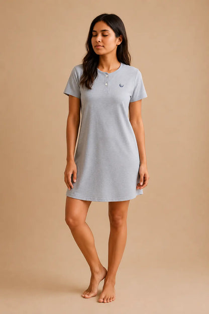 Robe de nuit & nuisette femme - Gris Signature