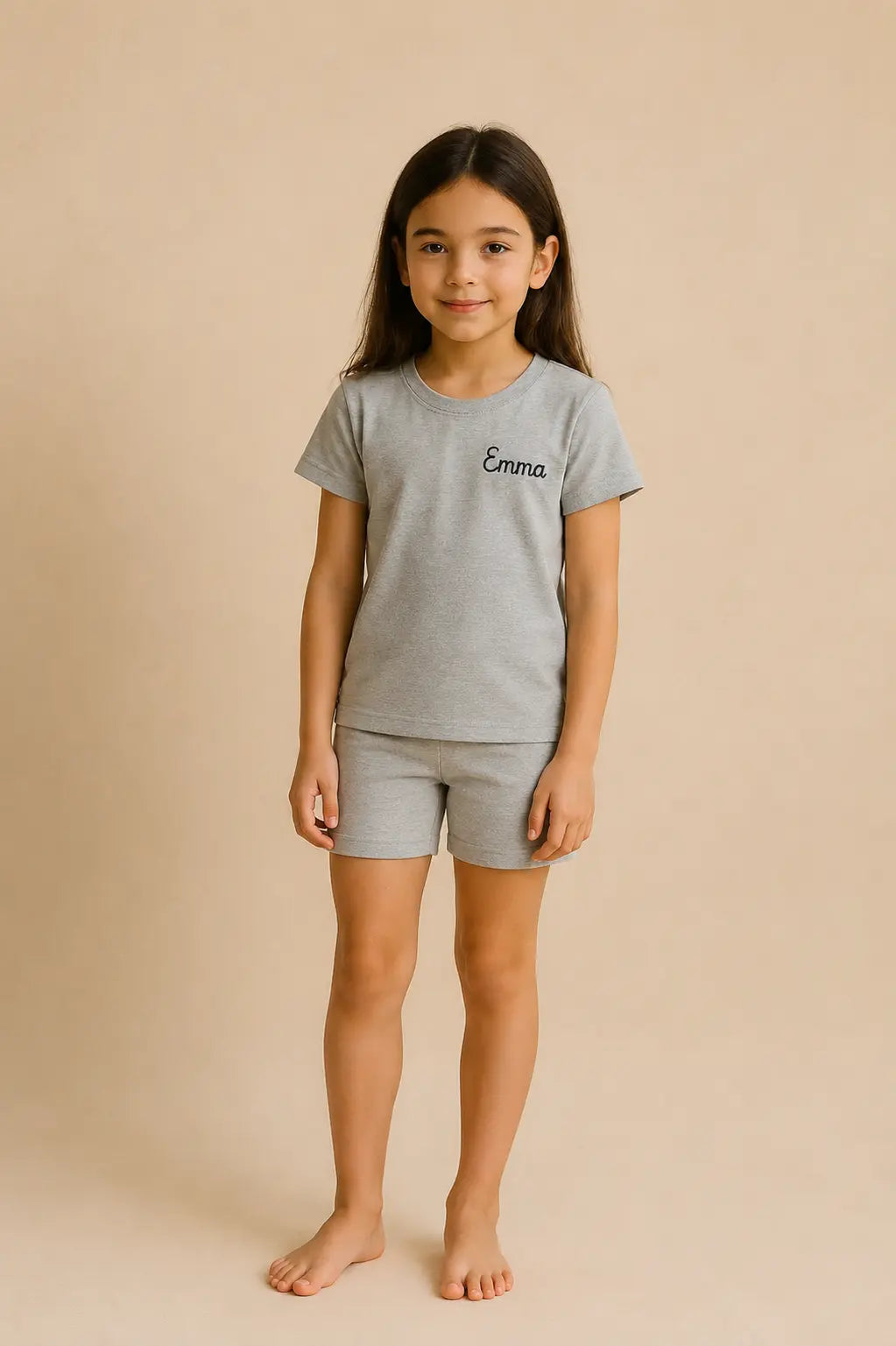 Pyjama fille ensemble gris signature